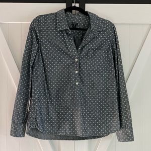 J.Crew pull-over button up top
